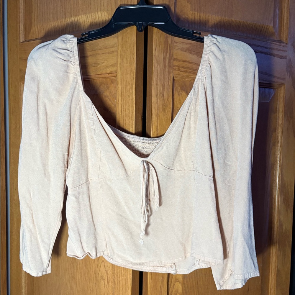 Kylie Jenner Elegant Cream Women's Top